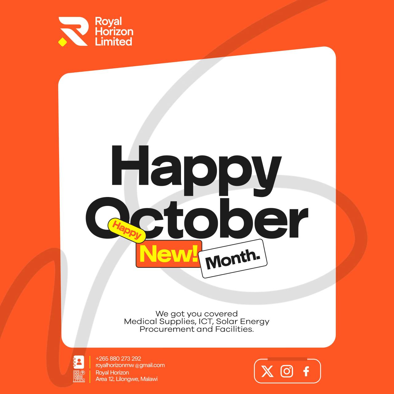 Hello, October.